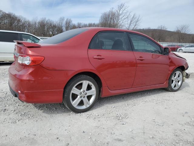 5YFBU4EE4DP097885 - 2013 TOYOTA COROLLA BASE RED photo 3