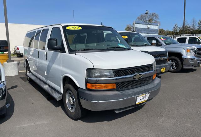 1GBZG1FAXE1192395 - 2014 CHEVROLET EXPRESS G3 LT WHITE photo 1