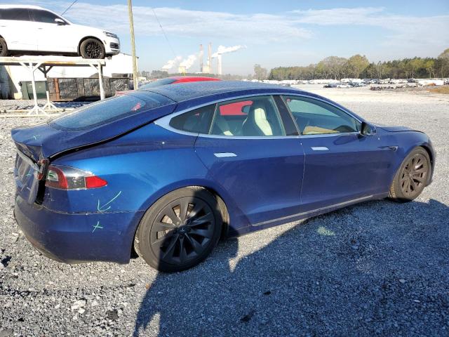 5YJSA1E23LF352260 - 2020 TESLA MODEL S Կապույտ լուսանկար 3