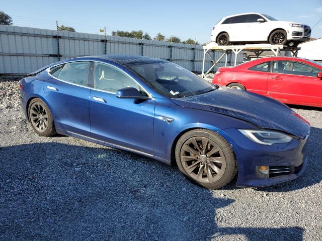5YJSA1E23LF352260 - 2020 TESLA MODEL S Կապույտ լուսանկար 4