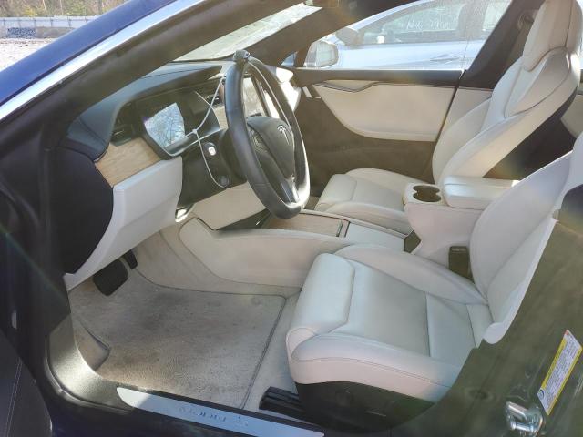 5YJSA1E23LF352260 - 2020 TESLA MODEL S Կապույտ լուսանկար 7