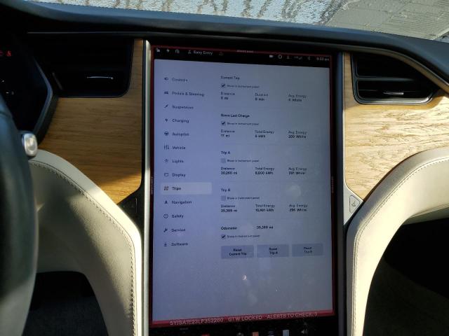 5YJSA1E23LF352260 - 2020 TESLA MODEL S Կապույտ լուսանկար 9