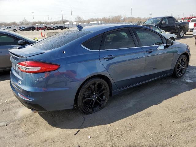 3FA6P0HD4KR250959 - 2019 FORD FUSION SE BLUE photo 3