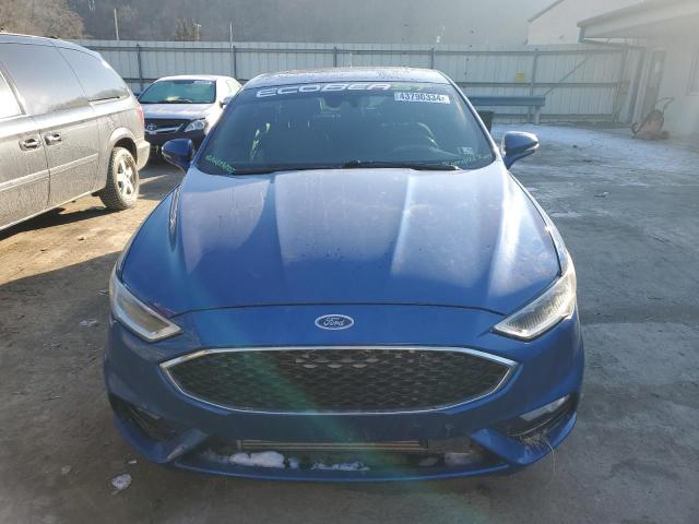 3FA6P0VP6HR334305 - 2017 FORD FUSION SPORT BLUE photo 5