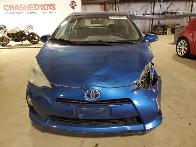 JTDKDTB38D1539102 - 2013 TOYOTA PRIUS C BLUE photo 5