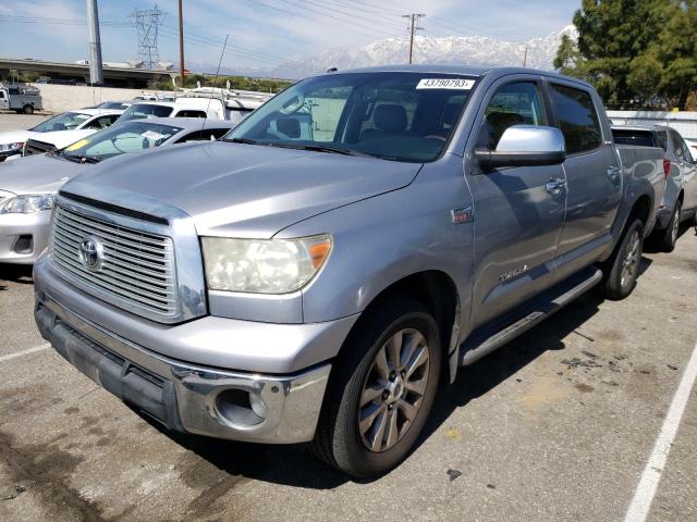 5TFFY5F11CX126637 - 2012 TOYOTA TUNDRA CREWMAX LIMITED SILVER photo 1