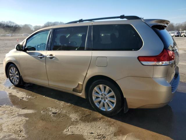 5TDYK3DCXBS063741 - 2011 TOYOTA SIENNA XLE GOLD photo 2