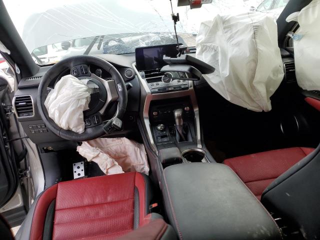 JTJSARDZ7M2263564 - 2021 LEXUS NX 300 BASE ვერცხლისფერი ფოტო 8