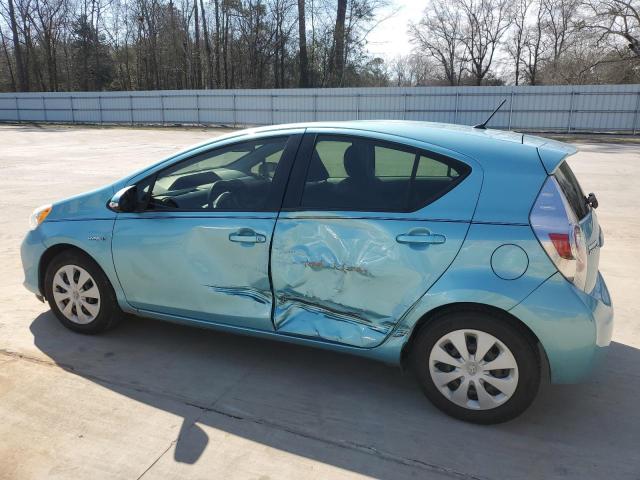 JTDKDTB32D1054292 - 2013 TOYOTA PRIUS C TURQUOISE photo 2