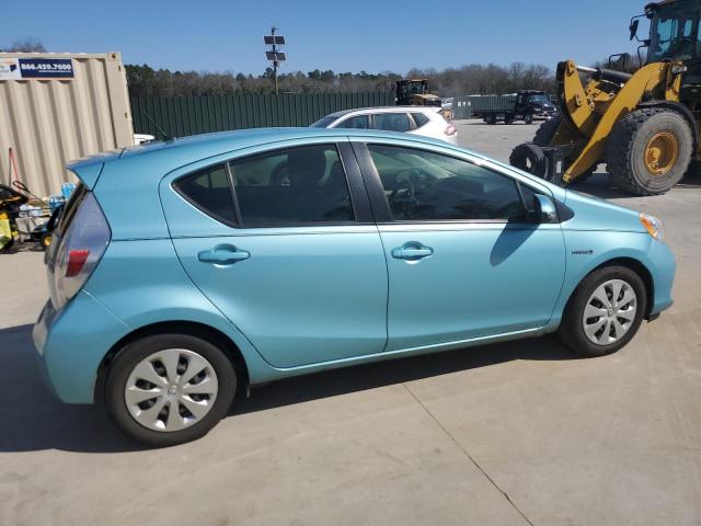 JTDKDTB32D1054292 - 2013 TOYOTA PRIUS C TURQUOISE photo 3