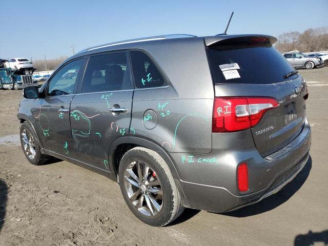 5XYKW4A74EG437317 - 2014 KIA SORENTO SX GRAY photo 2