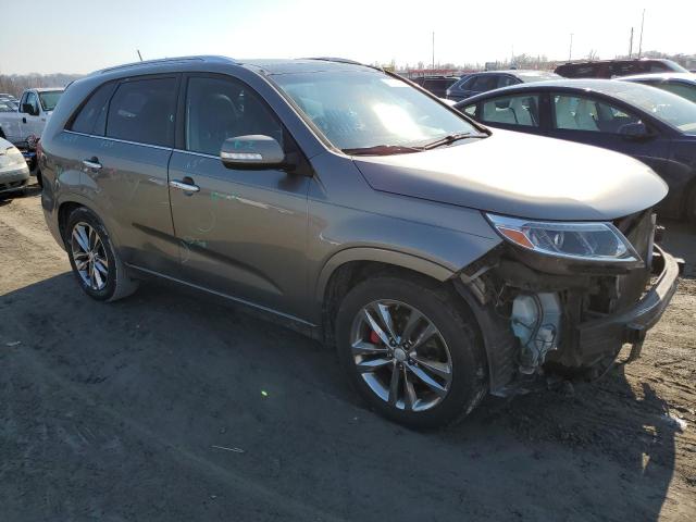 5XYKW4A74EG437317 - 2014 KIA SORENTO SX GRAY photo 4