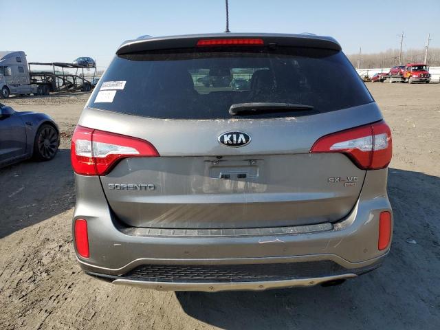 5XYKW4A74EG437317 - 2014 KIA SORENTO SX GRAY photo 6