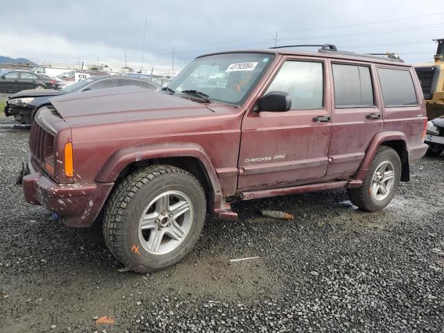 1J4FF58S2YL207490 - 2000 JEEP CHEROKEE CLASSIC BURGUNDY photo 1