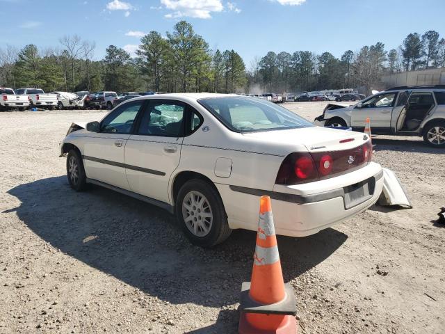 2G1WF52E549191515 - 2004 CHEVROLET IMPALA WHITE photo 2