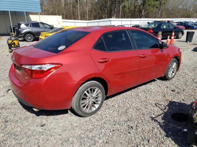 5YFBURHE5EP116423 - 2014 TOYOTA COROLLA L RED photo 3