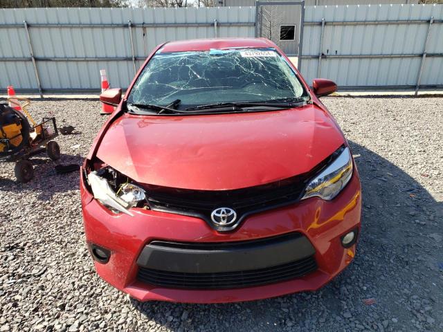 5YFBURHE5EP116423 - 2014 TOYOTA COROLLA L RED photo 5