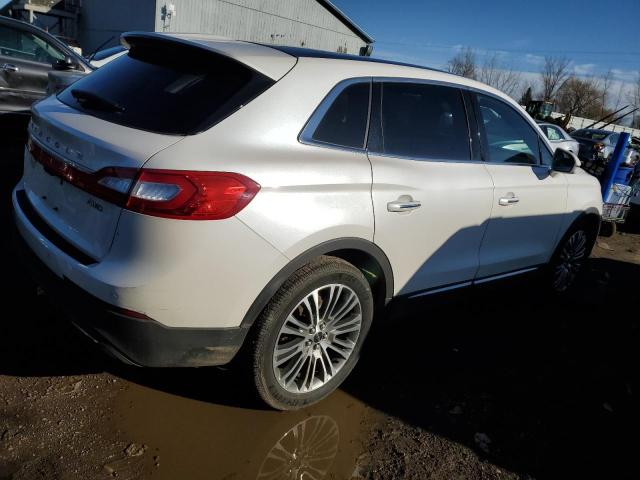 2LMTJ8LR5GBL84305 - 2016 LINCOLN MKX RESERVE WHITE photo 3