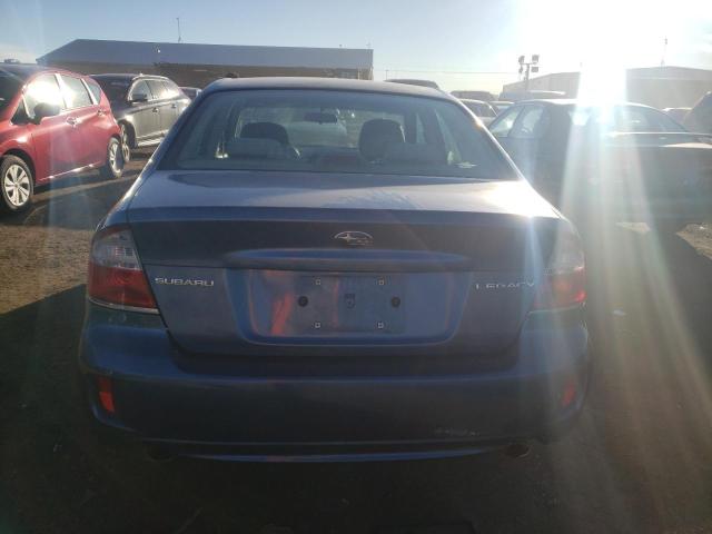 4S3BL616586211838 - 2008 SUBARU LEGACY 2.5I BLUE photo 6