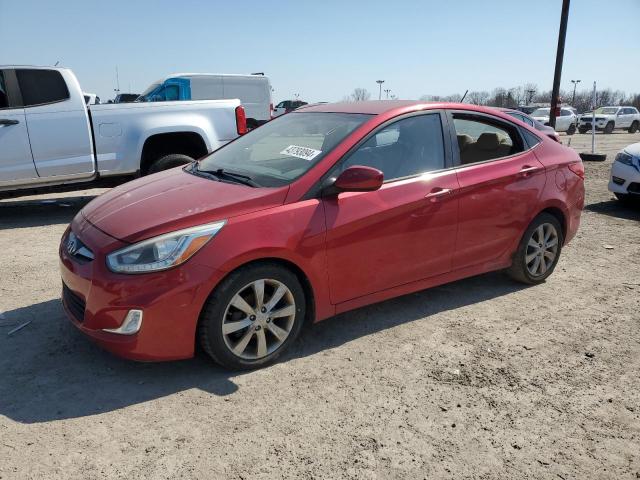 KMHCU4AE0EU649487 - 2014 HYUNDAI ACCENT GLS RED photo 1