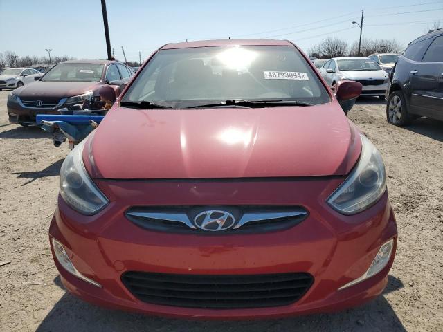 KMHCU4AE0EU649487 - 2014 HYUNDAI ACCENT GLS RED photo 5