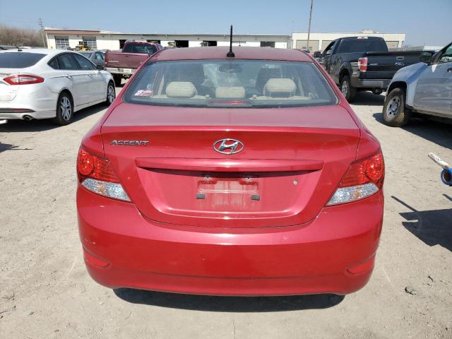 KMHCU4AE0EU649487 - 2014 HYUNDAI ACCENT GLS RED photo 6