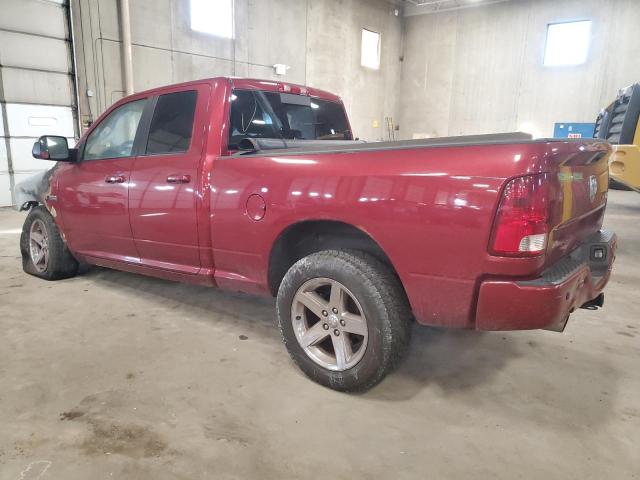 1D7RV1GT1BS549203 - 2011 DODGE RAM 1500 BURGUNDY photo 2