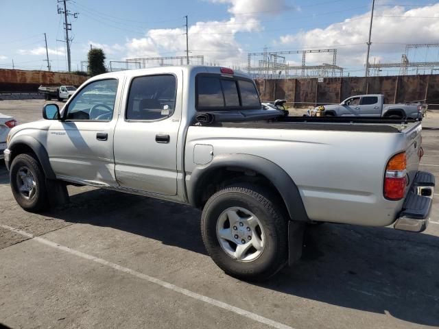 5TEGN92N82Z128762 - 2002 TOYOTA TACOMA DOUBLE CAB PRERUNNER SILVER photo 2