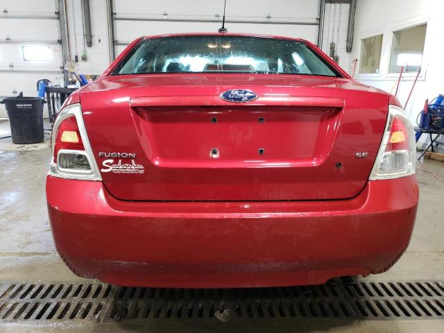 3FAHP07Z99R165065 - 2009 FORD FUSION SE RED photo 6