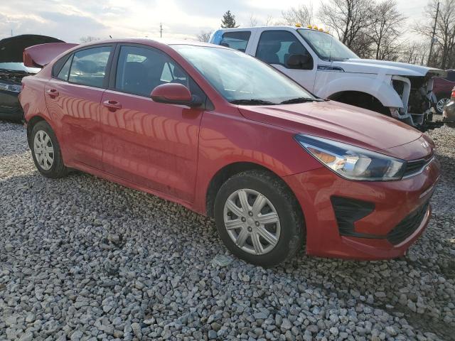 3KPA24AD1PE540322 - 2023 KIA RIO LX RED photo 4