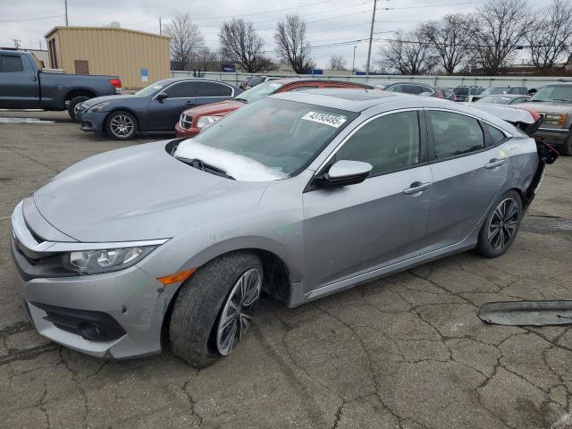 JHMFC1F73JX001873 - 2018 HONDA CIVIC EXL ვერცხლისფერი ფოტო 1