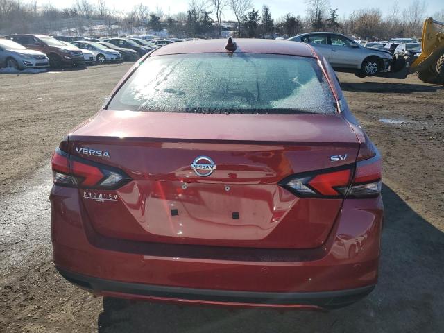 3N1CN8EV1LL915452 - 2020 NISSAN VERSA SV RED photo 6