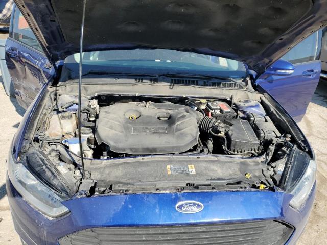 3FA6P0H94DR189417 - 2013 FORD FUSION SE BLUE photo 11