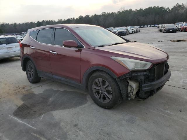 5XYZT3LB1DG003647 - 2013 HYUNDAI SANTA FE S RED photo 4