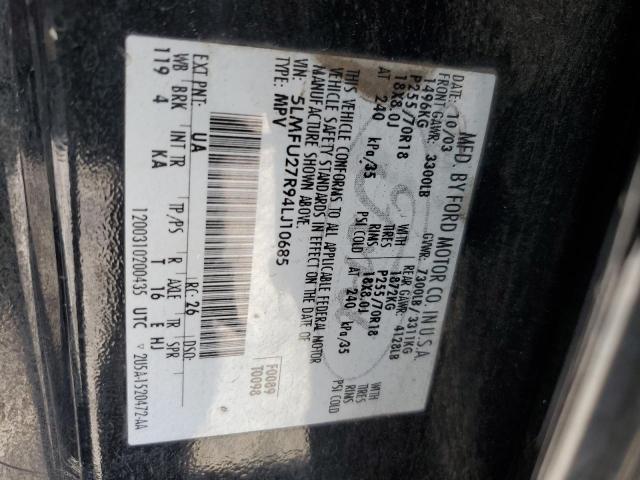 5LMFU27R94LJ10685 - 2004 LINCOLN NAVIGATOR BLACK photo 13