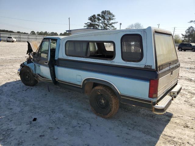 1FTDF15N7FPB46860 - 1985 FORD F100 SERIE BLUE photo 2