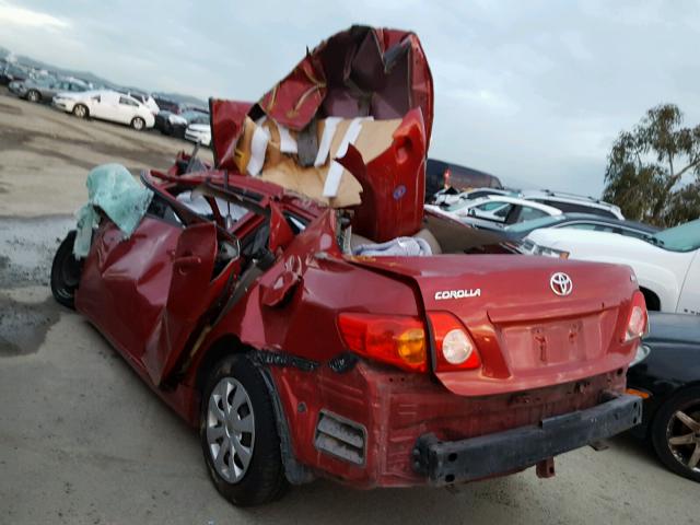 1NXBU4EE6AZ165890 - 2010 TOYOTA COROLLA BASE  photo 3