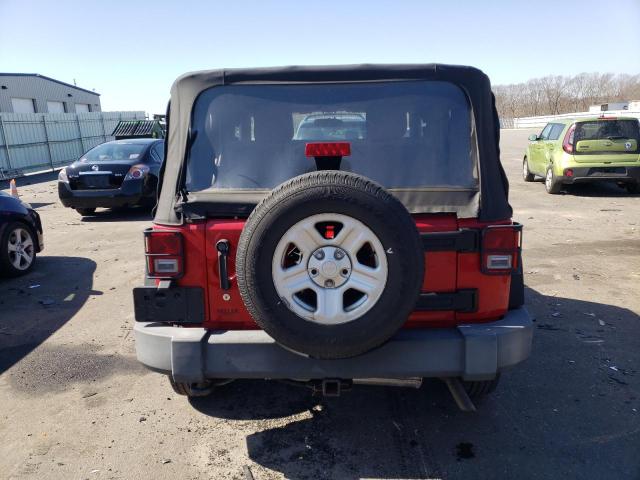 1J4AA2D18BL581856 - 2011 JEEP WRANGLER SPORT RED photo 6