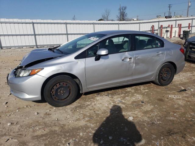 19XFB2F57CE058007 - 2012 HONDA CIVIC LX SILVER photo 1