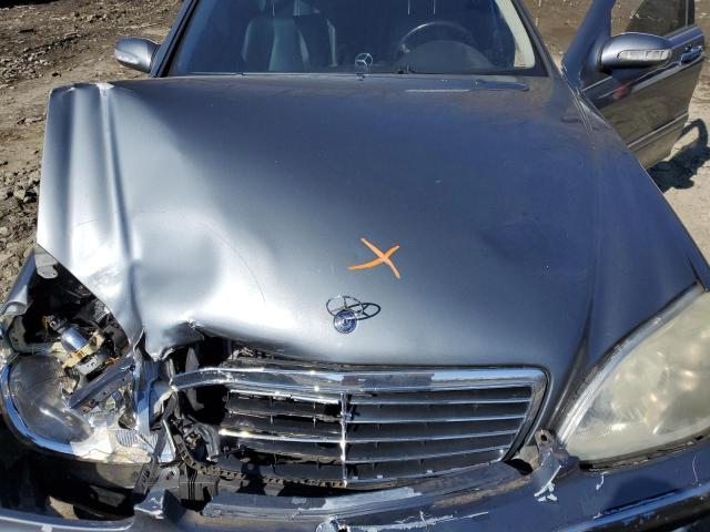 WDBNG83J95A459211 - 2005 MERCEDES-BENZ S 430 4MATIC CHARCOAL photo 11