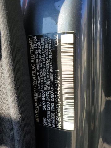 WDBNG83J95A459211 - 2005 MERCEDES-BENZ S 430 4MATIC CHARCOAL photo 12