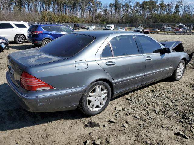 WDBNG83J95A459211 - 2005 MERCEDES-BENZ S 430 4MATIC CHARCOAL photo 3