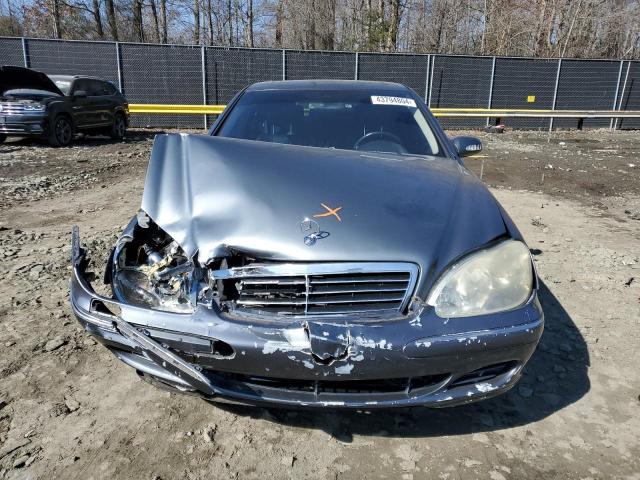 WDBNG83J95A459211 - 2005 MERCEDES-BENZ S 430 4MATIC CHARCOAL photo 5