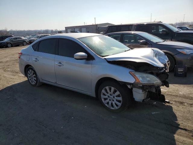 3N1AB7AP6DL667766 - 2013 NISSAN SENTRA S SILVER photo 4