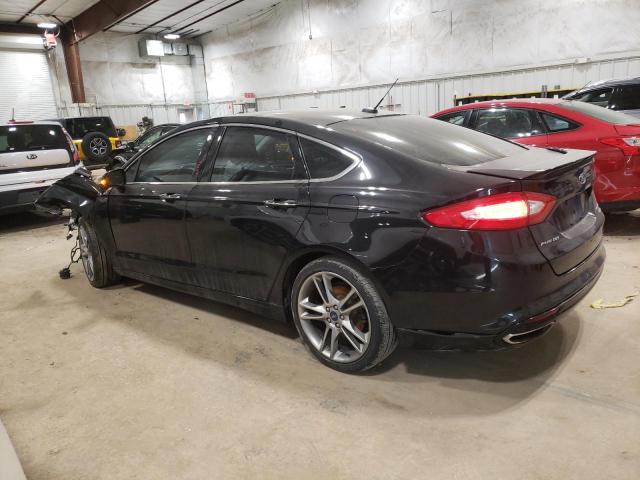 3FA6P0K98DR154260 - 2013 FORD FUSION TITANIUM BLACK photo 2