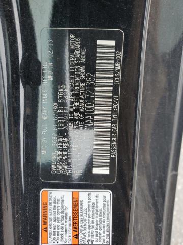 JF1ZNAA10D1721382 - 2013 TOYOTA SCION FR-S BLACK photo 12