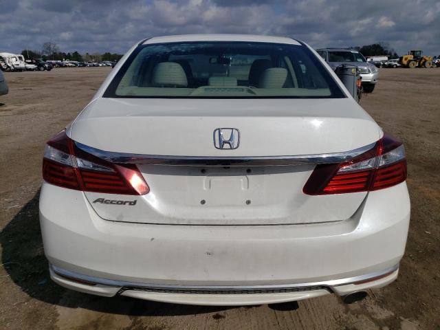 1HGCR2F38GA105598 - 2016 HONDA ACCORD LX WHITE photo 6