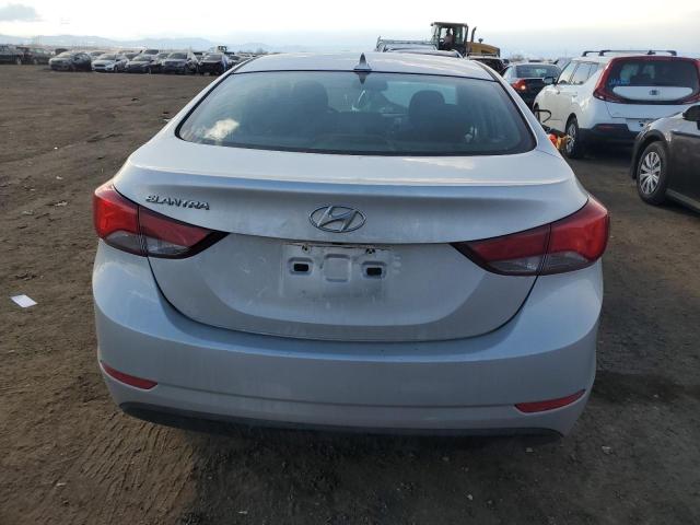 5NPDH4AEXFH612195 - 2015 HYUNDAI ELANTRA SE SILVER photo 6