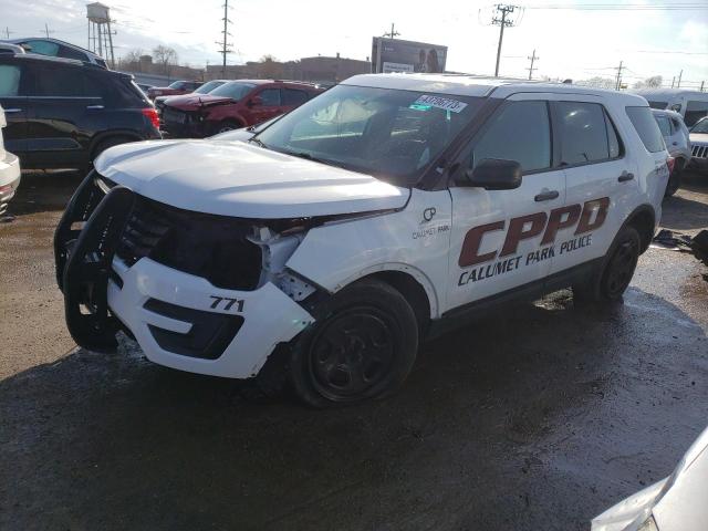 1FM5K8AR4JGA36998 - 2018 FORD EXPLORER POLICE INTERCEPTOR WHITE photo 1