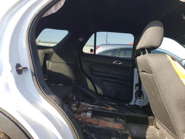 1FM5K8AR4JGA36998 - 2018 FORD EXPLORER POLICE INTERCEPTOR WHITE photo 10
